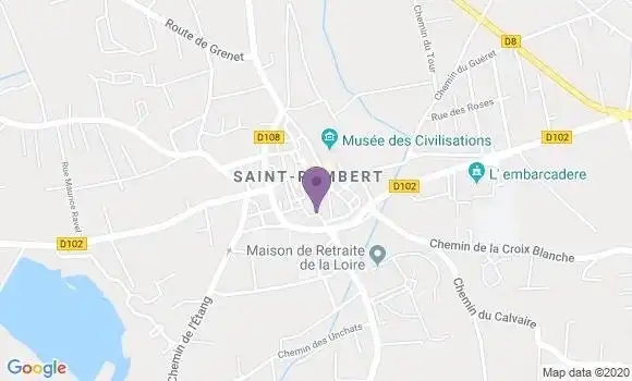 Localisation Saint Just Saint Rambert - 42170