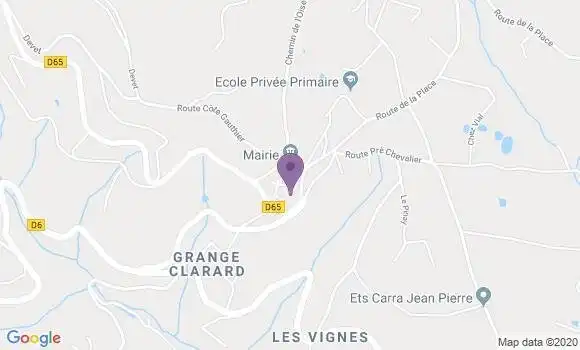 Localisation Saint Romain En Jarez Ap - 42800