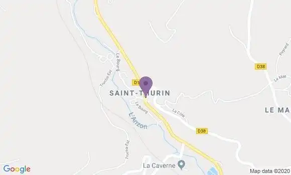 Localisation Saint Thurin Ap - 42111