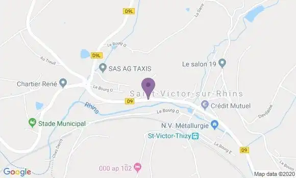 Localisation Saint Victor sur Rhins Ap - 42630