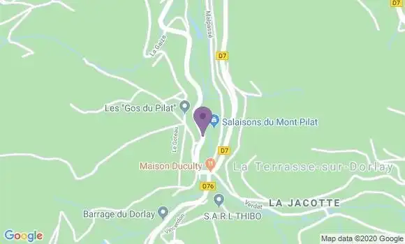 Localisation La Terrasse sur Dorlay Ap - 42740