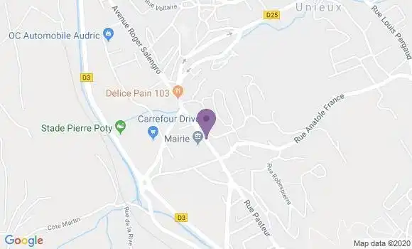 Localisation Unieux - 42240