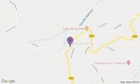 Localisation Villemontais Ap - 42155