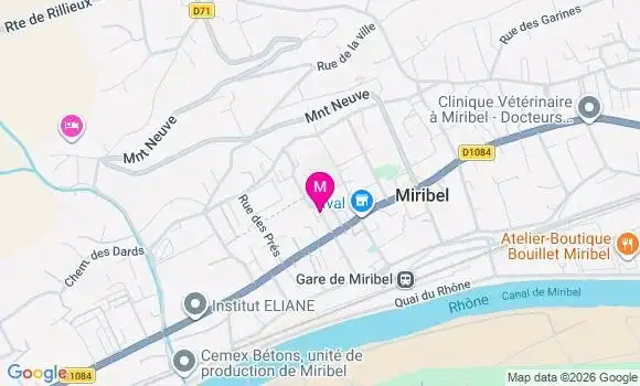 Localisation Miribel - 01700