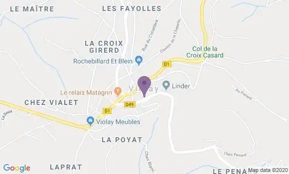 Localisation Violay Bp - 42780