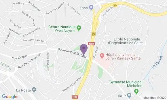Localisation Saint Etienne Beaulieu - 42100
