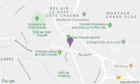 Localisation Saint Etienne a Bp - 42000