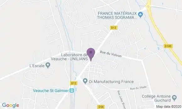 Localisation Veauche a Bp - 42340
