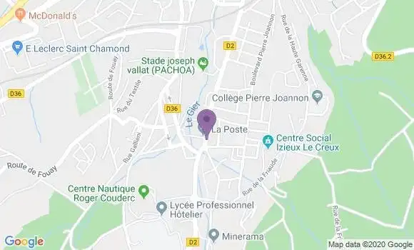 Localisation Saint Chamond Izieux Bp - 42400