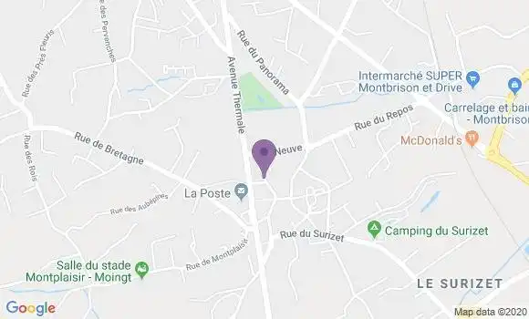 Localisation Montbrison B Ap - 42600
