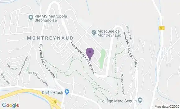 Localisation Saint Etienne Montreynaud Bp - 42000