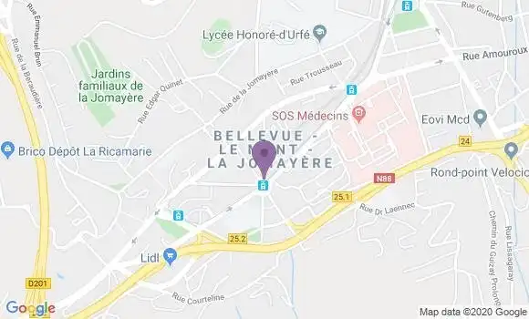 Localisation Saint Etienne Solaure Bp - 42100