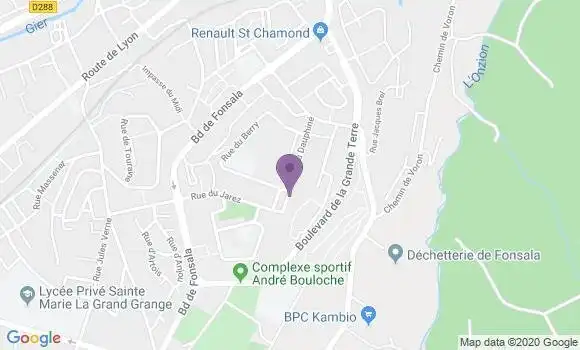 Localisation Saint Chamond Fonsala Bp - 42400
