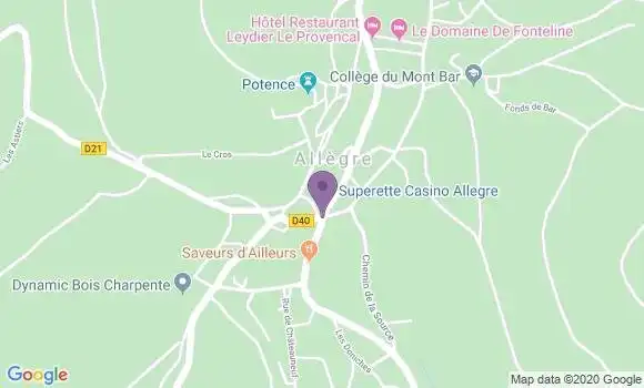 Localisation Allegre Bp - 43270