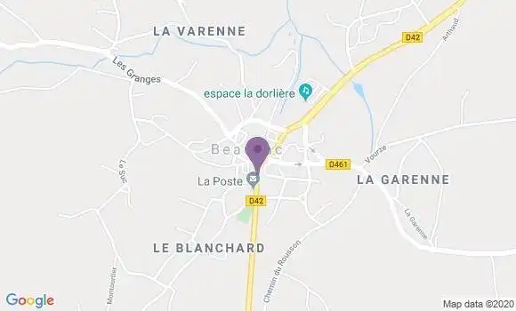 Localisation Beauzac Bp - 43590