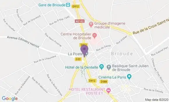 Localisation Brioude - 43100
