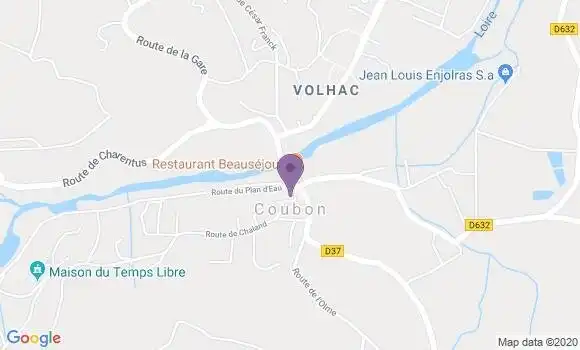 Localisation Coubon Bp - 43700