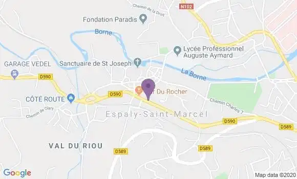 Localisation Espaly Saint Marcel Bp - 43000