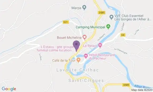 Localisation Lavoute Chilhac Bp - 43380