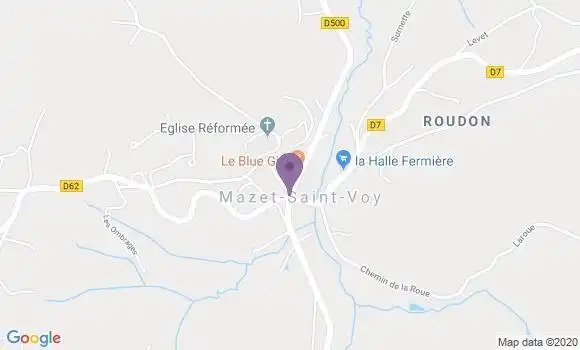 Localisation Mazet St Voy Bp - 43520