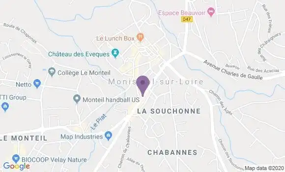 Localisation Monistrol sur Loire - 43120