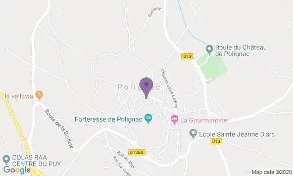 Localisation Polignac Ap - 43000
