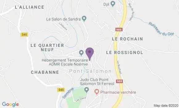 Localisation Pont Salomon Bp - 43330