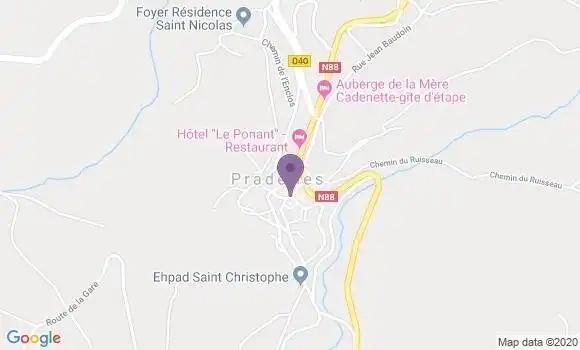 Localisation Pradelles Bp - 43420