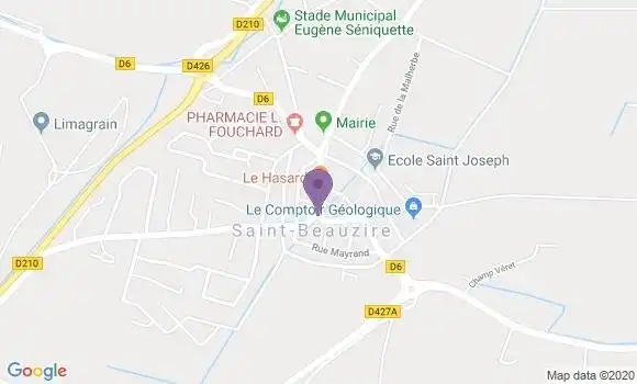 Localisation Saint Beauzire Ap - 43100
