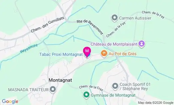 Localisation Montagnat - 01250