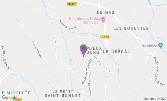 Localisation Saint Bonnet le Froid Ap - 43290