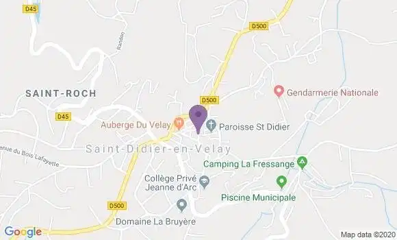 Localisation Saint Didier En Velay - 43140