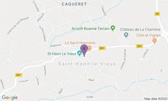 Localisation St Haon Ap - 43340