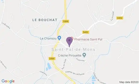 Localisation Saint Pal de Mons Bp - 43620