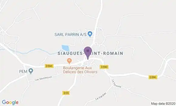Localisation Siaugues Sainte Marie Bp - 43300