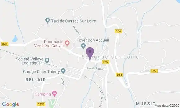 Localisation Solignac sur Loire Bp - 43370