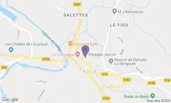 Localisation Tence Bp - 43190