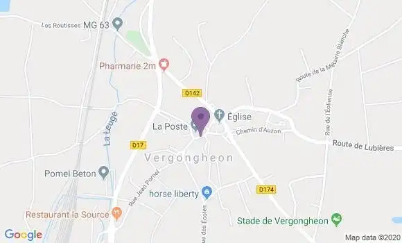 Localisation Vergongheon Bp - 43360