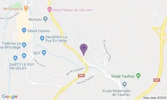 Localisation Le Puy Taulhac Bp - 43000