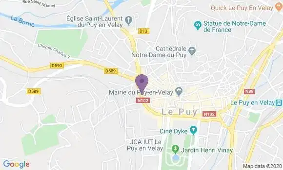 Localisation Le Puy En Velay Lafayette - 43000