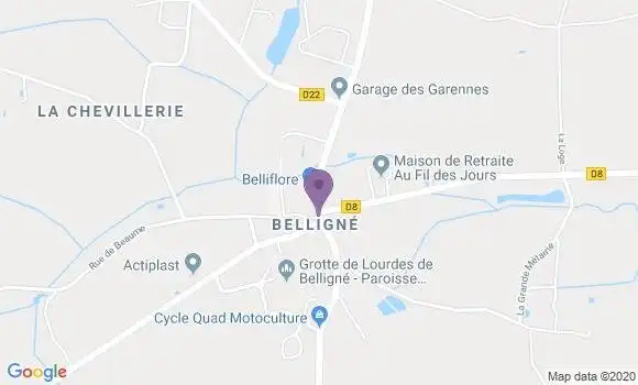 Localisation Belligne Bp - 44370