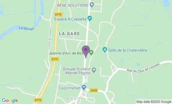Localisation Besne Ap - 44160