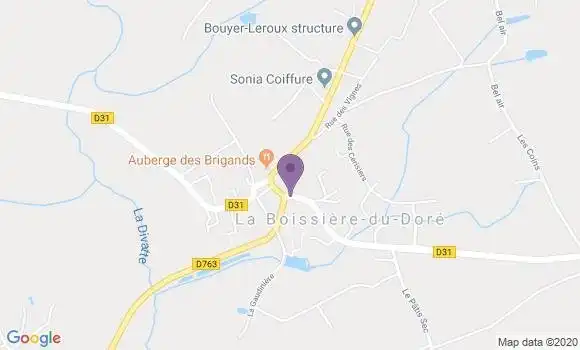 Localisation La Boissiere du Dore Ap - 44430