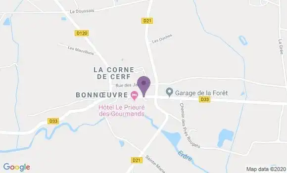 Localisation Bonnoeuvre Ap - 44540