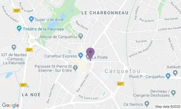 Localisation Carquefou - 44470