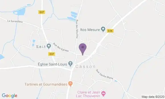 Localisation Casson Ap - 44390