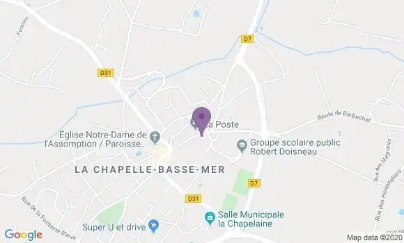 Localisation La Chapelle Basse Mer Bp - 44450