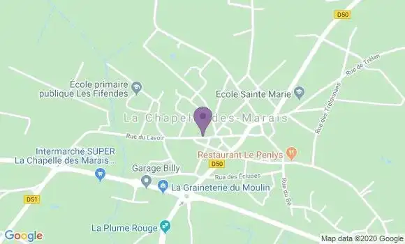 Localisation La Chapelle des Marais Bp - 44410