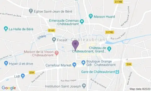 Localisation Chateaubriant - 44110