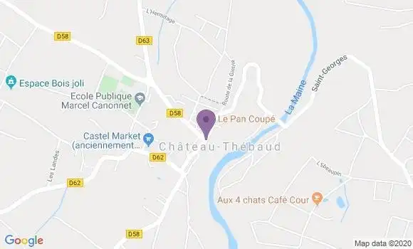 Localisation Chateauthebaud Bp - 44690